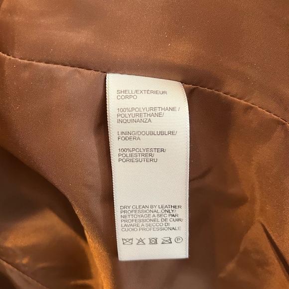 Rebecca Minkoff Women’s Lambskin Blazer Cognac Brown Large NWT Lined Soft Jacket - Picture 7 of 7